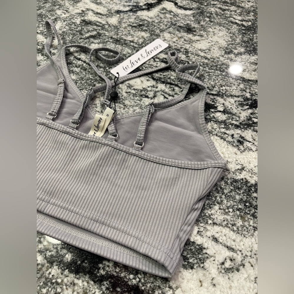 For Love and Lemons Eva Crop Top Medium - Picture 11 of 14